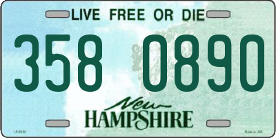 NH license plate 3580890