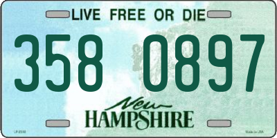 NH license plate 3580897