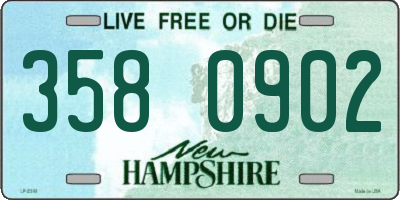 NH license plate 3580902