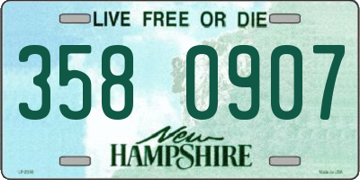 NH license plate 3580907