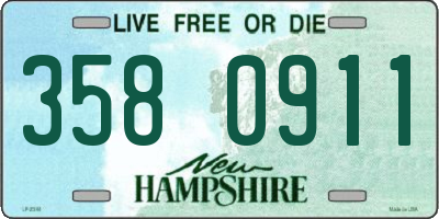 NH license plate 3580911