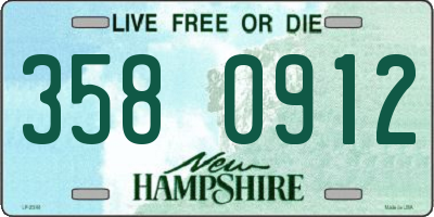 NH license plate 3580912