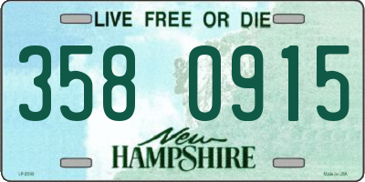 NH license plate 3580915