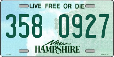 NH license plate 3580927