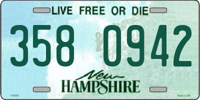 NH license plate 3580942
