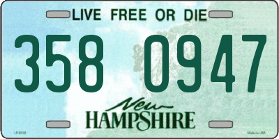 NH license plate 3580947