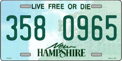 NH license plate 3580965