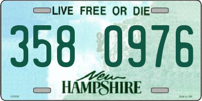 NH license plate 3580976
