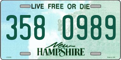 NH license plate 3580989