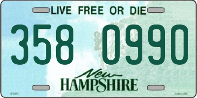NH license plate 3580990