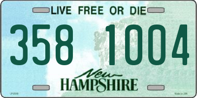 NH license plate 3581004
