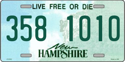 NH license plate 3581010
