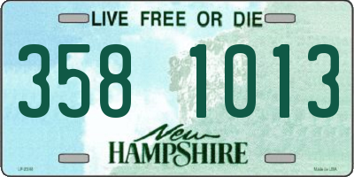 NH license plate 3581013
