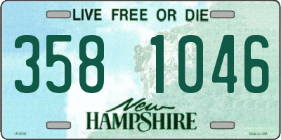 NH license plate 3581046