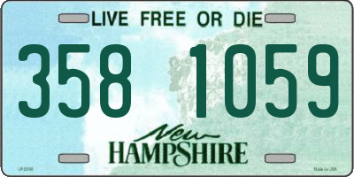 NH license plate 3581059