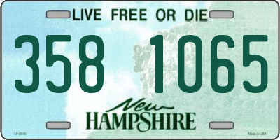 NH license plate 3581065
