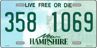 NH license plate 3581069