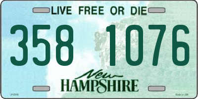 NH license plate 3581076