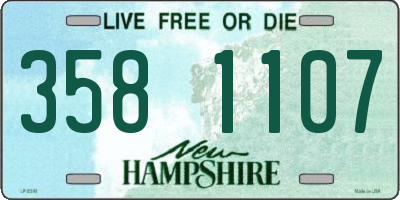 NH license plate 3581107