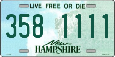 NH license plate 3581111