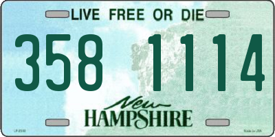 NH license plate 3581114