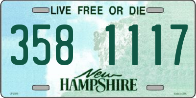 NH license plate 3581117