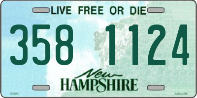 NH license plate 3581124