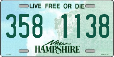 NH license plate 3581138