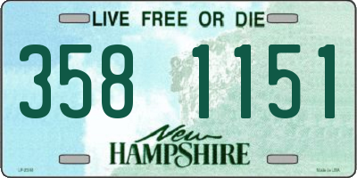 NH license plate 3581151