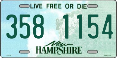 NH license plate 3581154