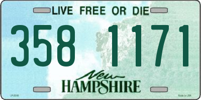NH license plate 3581171