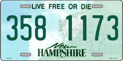 NH license plate 3581173