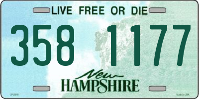 NH license plate 3581177