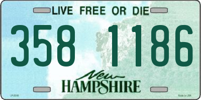NH license plate 3581186