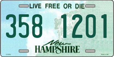 NH license plate 3581201