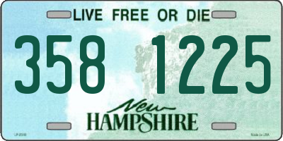 NH license plate 3581225