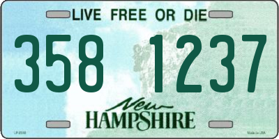 NH license plate 3581237