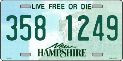 NH license plate 3581249