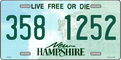 NH license plate 3581252