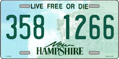 NH license plate 3581266