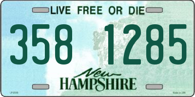 NH license plate 3581285