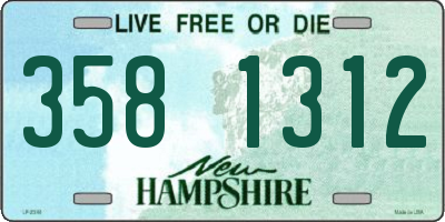 NH license plate 3581312