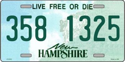 NH license plate 3581325