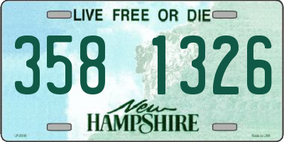 NH license plate 3581326