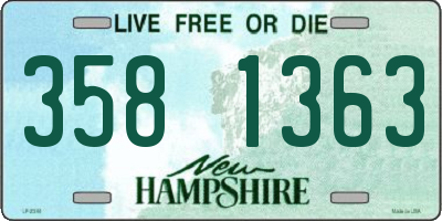 NH license plate 3581363