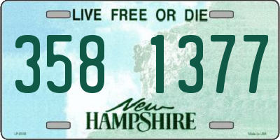 NH license plate 3581377