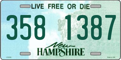 NH license plate 3581387