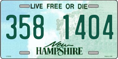 NH license plate 3581404
