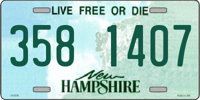 NH license plate 3581407