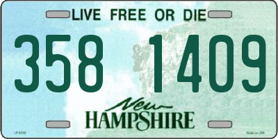 NH license plate 3581409